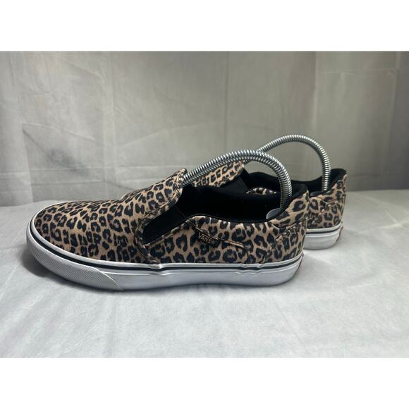 VANS Leopard Slip-On Sneakers Women's 8.5 - Picture 3 of 9